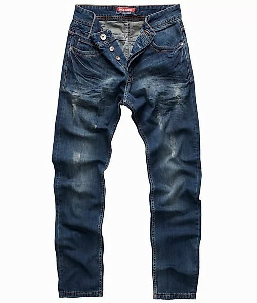 Rock Creek Straight-Jeans Herren Jeans Regular Fit Blau RC-2103 günstig online kaufen