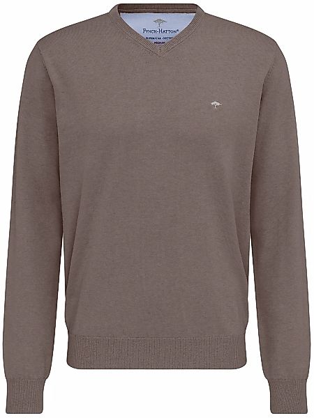 FYNCH-HATTON Strickpullover FYNCH-HATTON Pullover mit V-Kragen günstig online kaufen