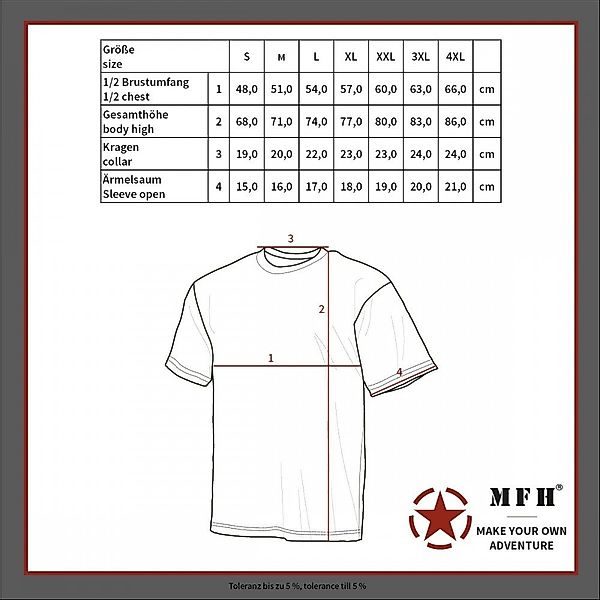 MFH T-Shirt US T-Shirt, Streetstyle, flecktarn, günstig online kaufen