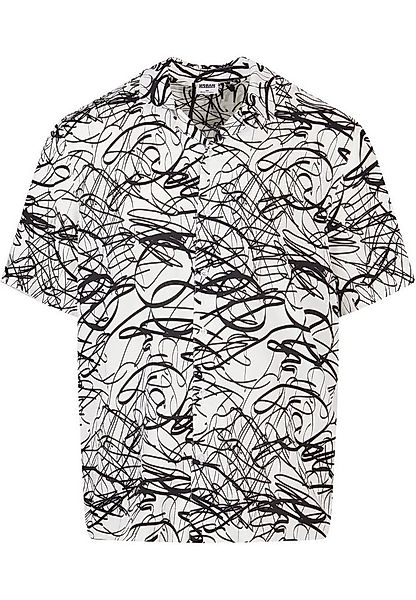 URBAN CLASSICS Kurzarmhemd Urban Classics Herren Viscose AOP Resort Shirt ( günstig online kaufen