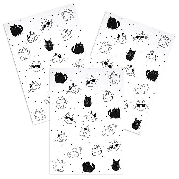 Kracht Geschirrtuch Cool Cat, (Set, 3-tlg., günstig online kaufen
