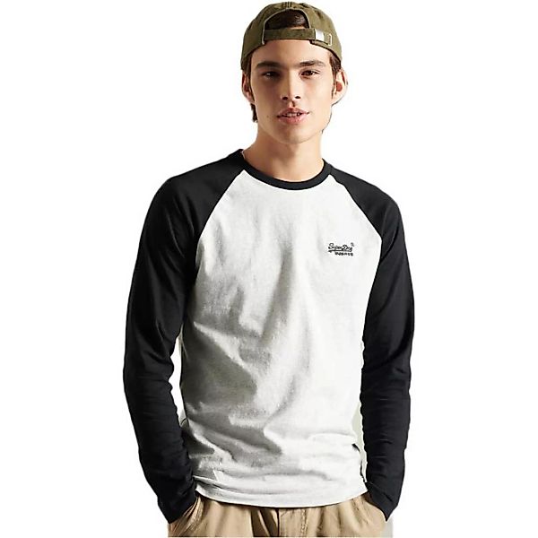 Superdry Orange Label Baseball Langarm-t-shirt XL Off White Marl günstig online kaufen