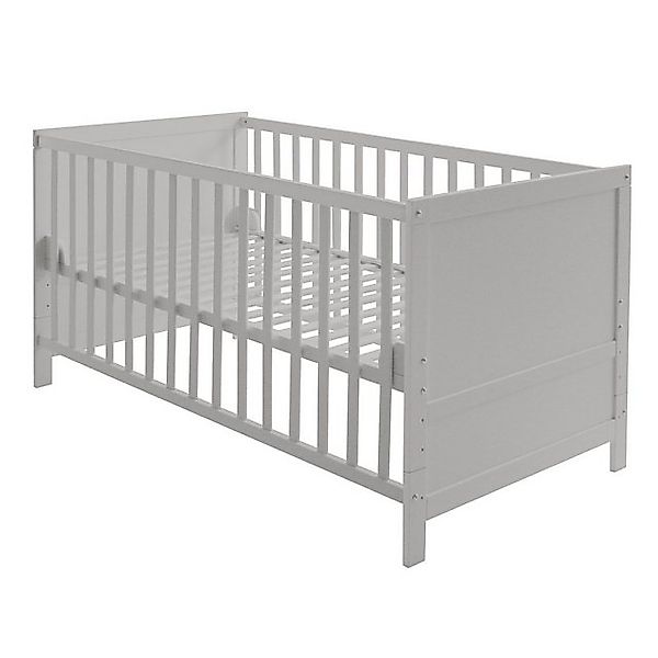 roba® Babybett 70 x 140 cm, Gitterbett, 3-fach höhenverstellbar, umbaubar z günstig online kaufen