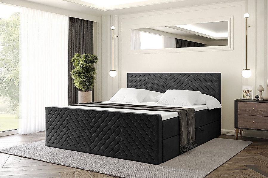 ALTDECOR Boxbett VEXA-Z (Multipocket-Matratze H4, H3 Matratze Bonellfederun günstig online kaufen