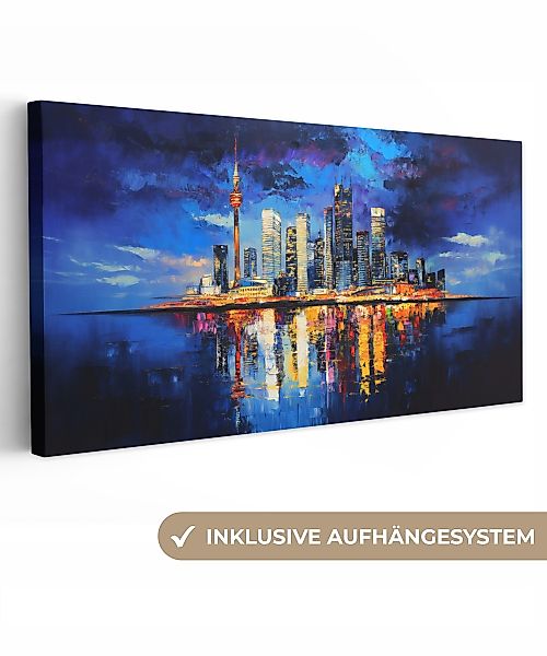 OneMillionCanvasses® Leinwandbild Panorama Skyline Toronto - günstig online kaufen