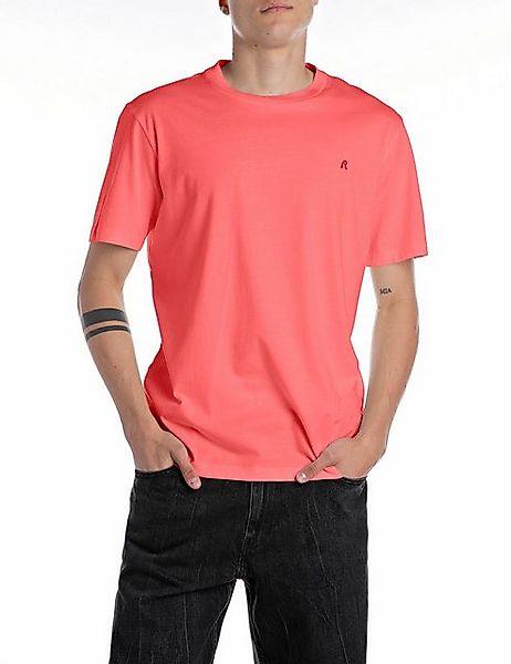 Replay T-Shirt mit Logostickerei auf der Brust günstig online kaufen