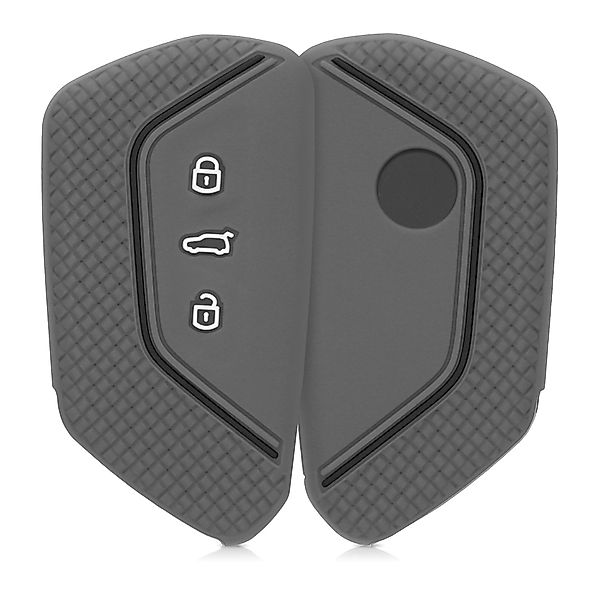 kwmobile Schlüsseltasche Autoschlüssel Silikon Hülle für VW Golf 8 3-Tasten günstig online kaufen