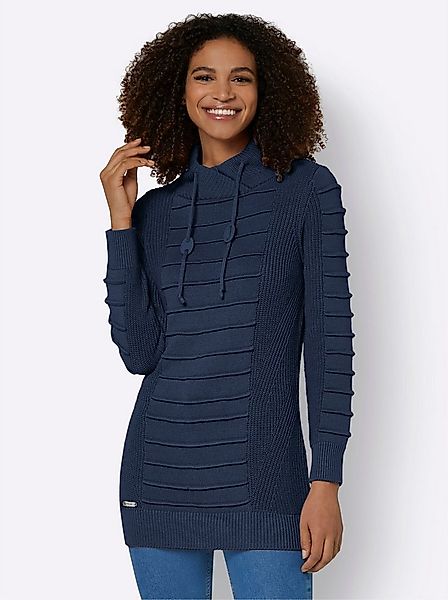 Witt Strickpullover Longpullover Langarm Mustermix gestrickt, Struktur günstig online kaufen