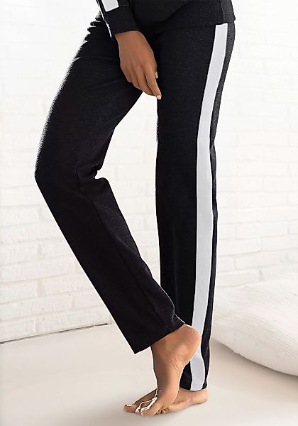 Bench. Loungewear Loungehose, mit Seitenstreifen und geradem Bein, Loungean günstig online kaufen