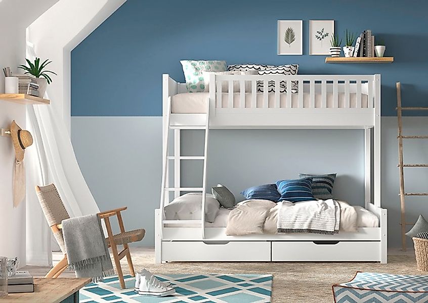 Vipack Etagenbett »Scott, Kiefer massiv, stabil gebaut, Made in Europe, Lan günstig online kaufen