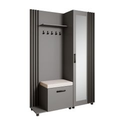 Beautysofa Garderobenschrank Garderoben-Set mit Aufhängern und günstig online kaufen