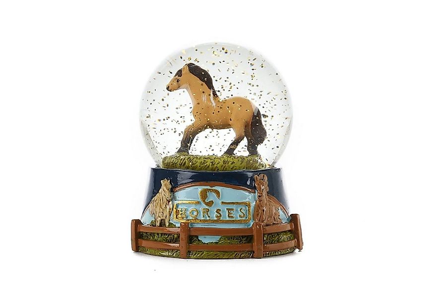 Toi-Toys Dekofigur Schneekugel - Pferd (braun/schwarz) günstig online kaufen