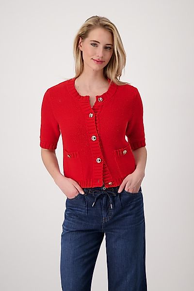 Monari Strickjacke mit kurzen Ärmeln günstig online kaufen