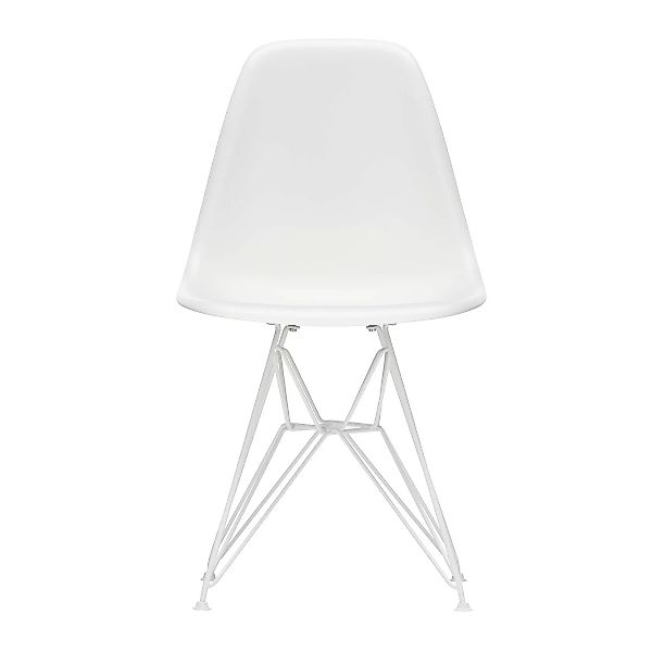 Vitra - Eames Plastic Side Chair DSR Gestell weiß - weiß/Sitzschale Polypro günstig online kaufen