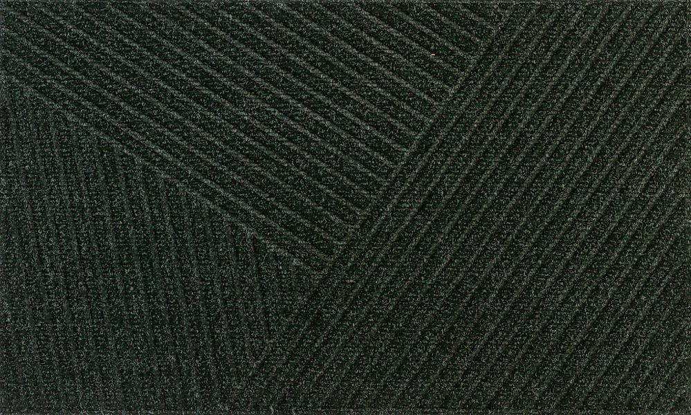 wash+dry by Kleen-Tex Fußmatte "Stripes midnight green" rechteckig 8 mm Höh günstig online kaufen