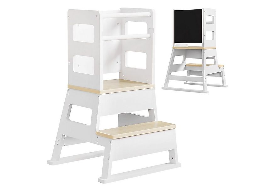 Yorbay Stehhilfe Lernturm mit Tafel & Treppe, 55 x 52,5 x 87 cm günstig online kaufen