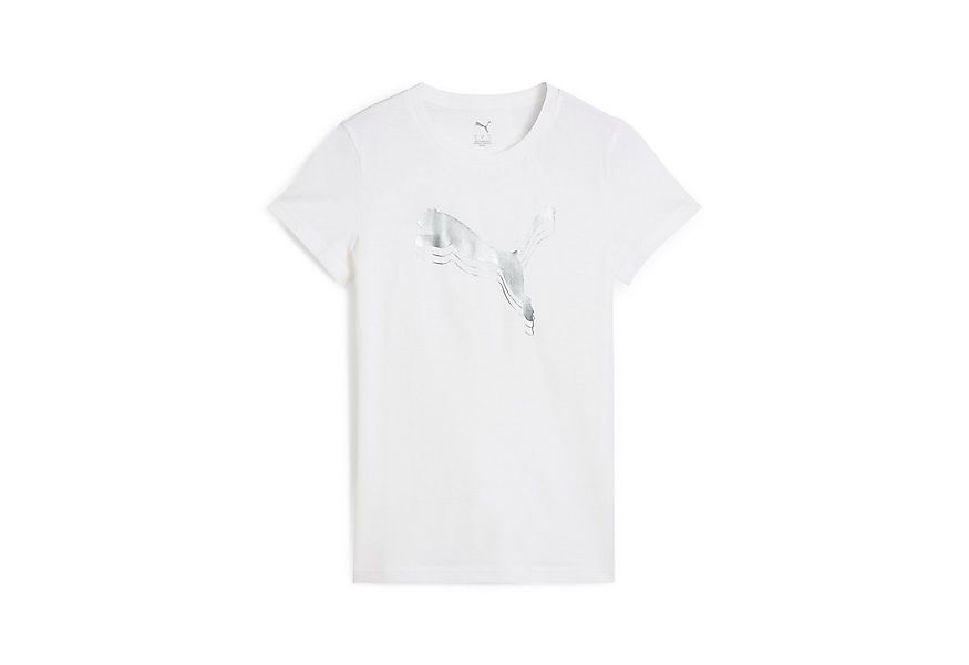 PUMA T-Shirt ESS METALLIC TEE Regular Fit, sportlicher Stil, Rundhalsaussch günstig online kaufen
