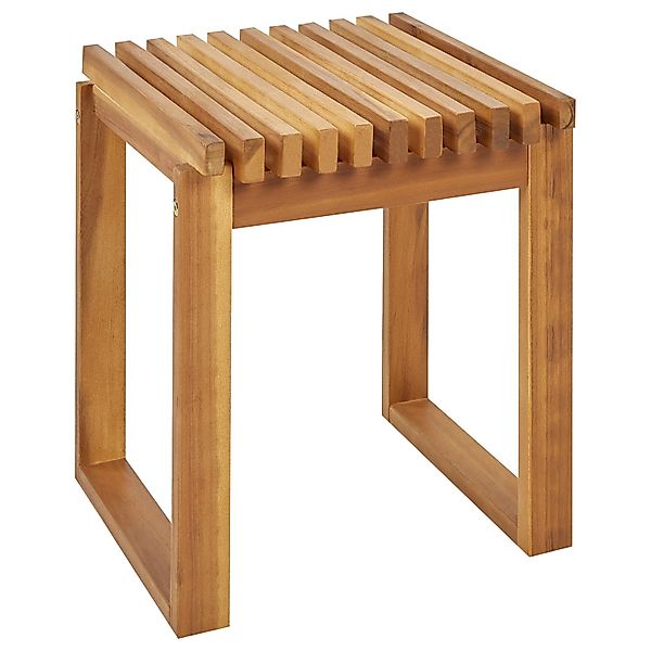 Beliani Gartentisch BELLANO Heller Holzfarbton 35x40x44 günstig online kaufen