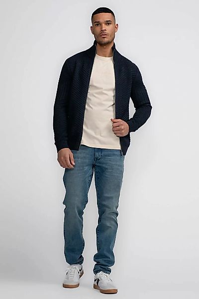 Petrol Kabelstrickjacke Nunam Navy - Größe M günstig online kaufen