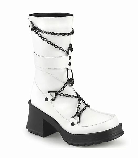 BRATTY-120 Plateau Stiefel - Weiß | Demonia (Schuhgröße: EUR 41) günstig online kaufen