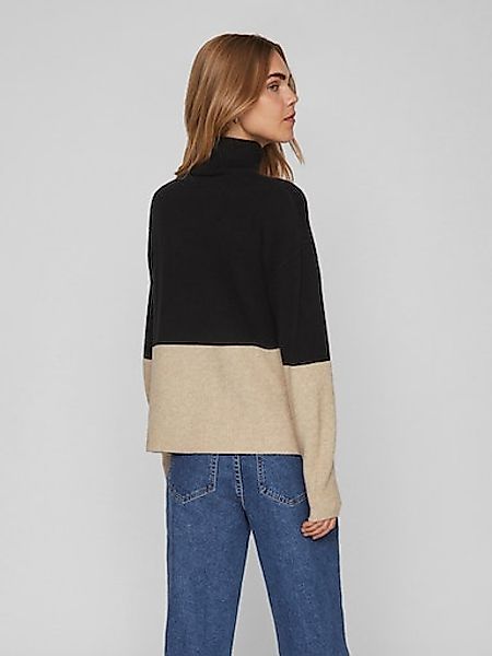 Vila Rollkragenpullover "VIRIL BLOCKING ROLL-NK L/S KNIT TOP-NOOS", in Colo günstig online kaufen