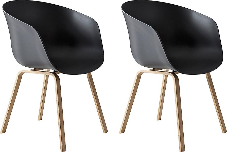 SalesFever Schalenstuhl Lund Designer Schalenstuhl-Set (Set, günstig online kaufen