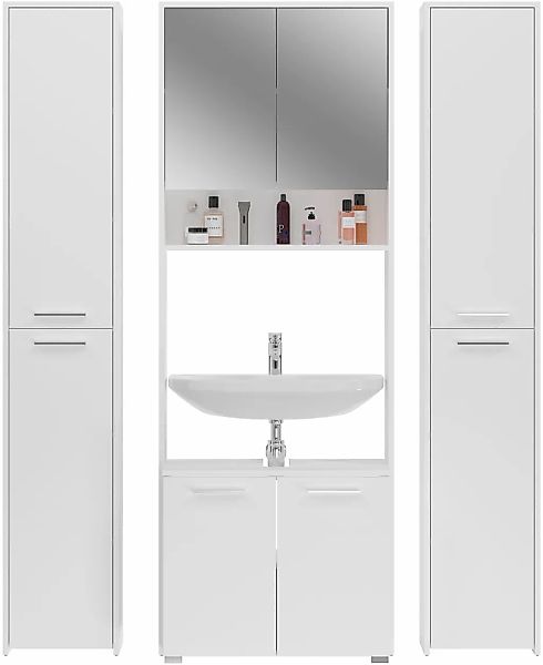 welltime Badmöbel-Set "Firenze" 4 Stk. tlg. günstig online kaufen