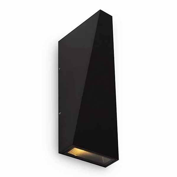 LED Wandleuchte Times Square in Schwarz 6W 100lm IP54 günstig online kaufen