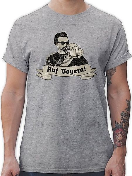 Shirtracer T-Shirt König Ludwig Bayern - Auf Bayern Prost Mode für Oktoberf günstig online kaufen