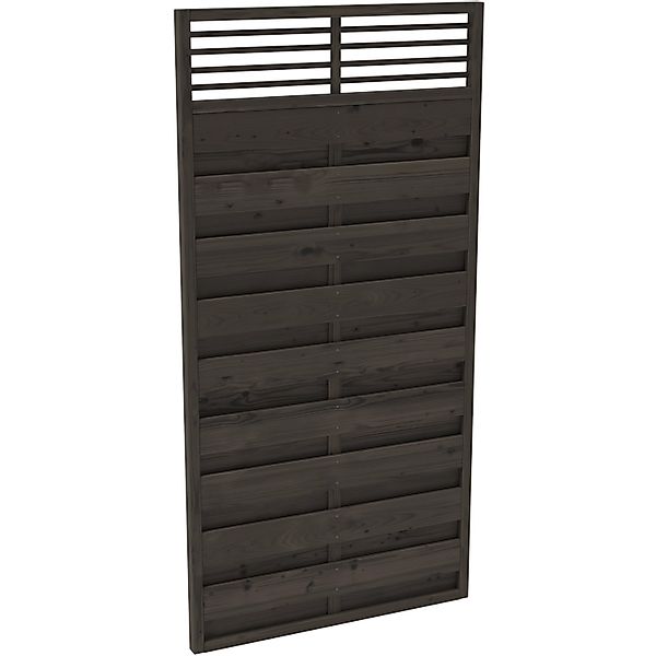 Sichtschutzzaun Element Wien Anthrazit lasiert 180 cm x 90 cm günstig online kaufen