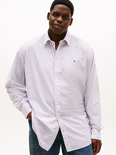 Tommy Hilfiger Big & Tall Langarmhemd BT - CORE TATTRSALL POP Große Größen, günstig online kaufen