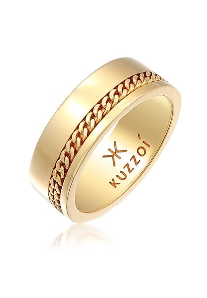 Kuzzoi Silberring Herren Bandring Chunky Chain günstig online kaufen