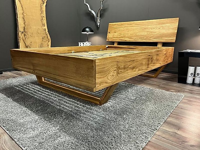 Möbel Specht Massivholzbett Odin Wood (Eiche massiv geölt, Komforthöhe), Ho günstig online kaufen