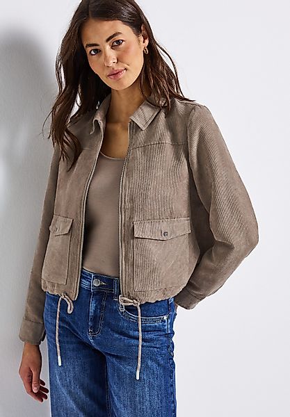STREET ONE Cordjacke mit Zipper günstig online kaufen