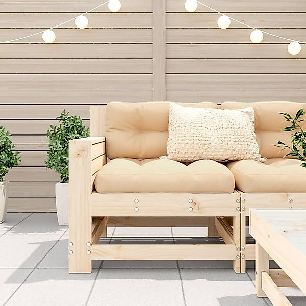 vidaXL Sofaelement Gartensofa mit Armlehne 69x62x70,5 günstig online kaufen