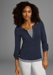 KangaROOS 2-in-1-Shirt Langarm, sehr figurbetont günstig online kaufen