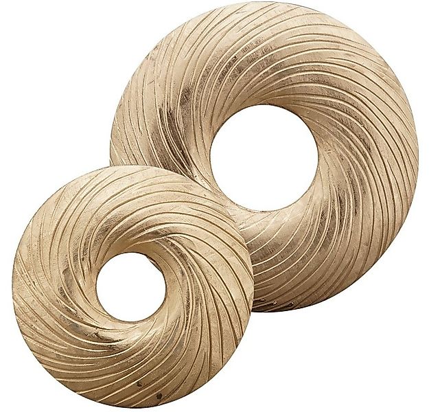 matches21 HOME & HOBBY Dekokranz Tischkranz Holzkranz Holz Dekokranz gold Ø günstig online kaufen