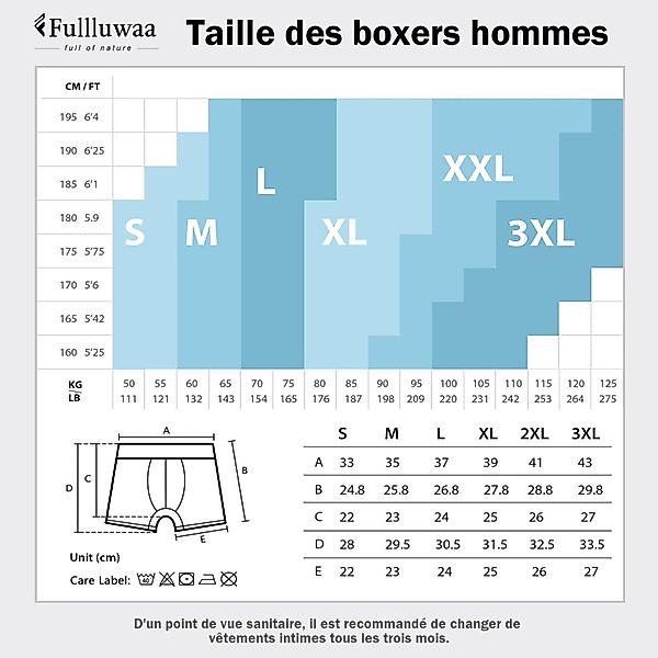 Fullluwaa Boxershorts Herren Boxershorts 12er Pack günstig online kaufen