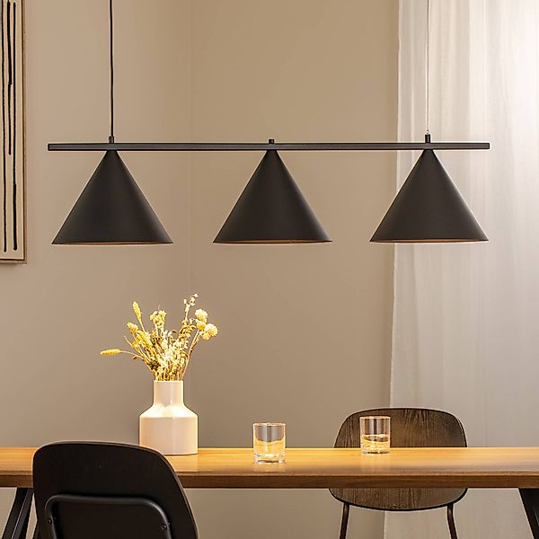 Hängeleuchte Capital, schwarz, 3-flammig, Ø 32 cm, GX53 günstig online kaufen