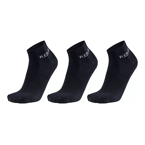 Replay Basic Leg Kurz Socken 3 Paare EU 39-42 Black / Castlerock günstig online kaufen