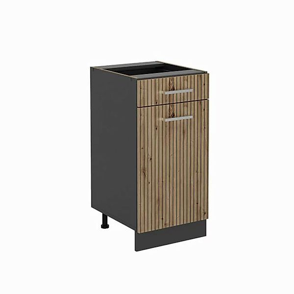 Vicco Unterschrank R-Line, Artisan-Eiche/Anthrazit, 40 cm ohne Arbeitsplatt günstig online kaufen