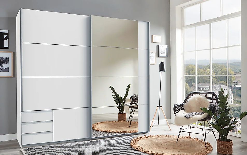 Wimex Schwebetürenschrank "Emden moderner Kleiderschrank mit Spiegel und Sc günstig online kaufen