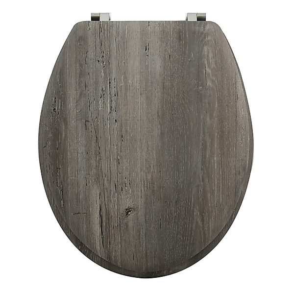 MSV WC-Sitz Blue Ridge MDF 42,5 cm x 36,5 cm x 5 cm Braun günstig online kaufen