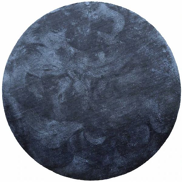 Homie Living Teppich »Pisa«, rund, 25 mm Höhe, Hochflor, Microfaser, uni, w günstig online kaufen
