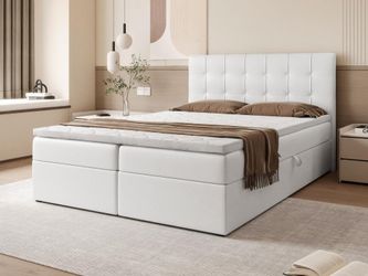 Beautysofa Boxspringbett mit Bettkasten Topiq II, günstig online kaufen