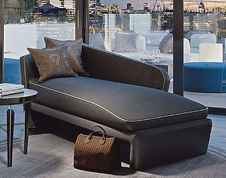 Casa Padrino Chaiselongue Luxus Hotel Chaiselongue Grau / Weiß 178 x 98 x H günstig online kaufen