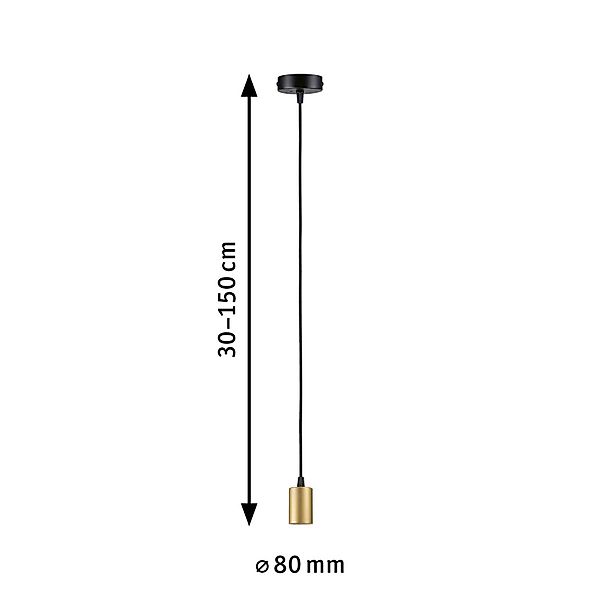 Paulmann Pendelleuchte »Ravi IP44 max 1x60W 230V Metall«, Leuchtmittel E27 günstig online kaufen