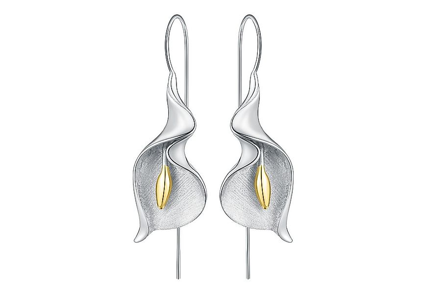 Runde Perlé Paar Ohrhänger handgefertigte Calla Lilie Blume Hängeohrringe, günstig online kaufen