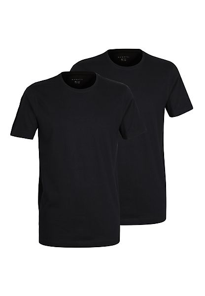 bugatti T-Shirt "Bari", (2er Pack), mit Rundhals-Ausschnitt, Kurzarm günstig online kaufen