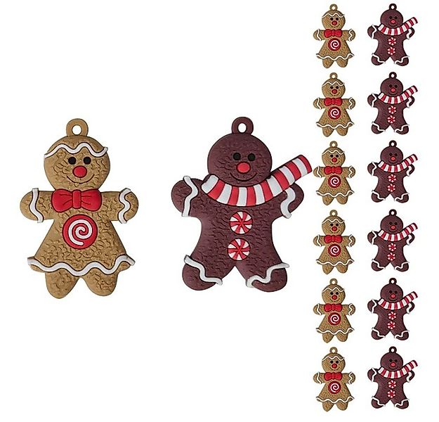 MC Star Christbaumschmuck Lebkuchen Christbaumschmuck Set 12-teilig Weihnac günstig online kaufen